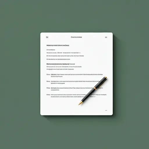 Pen resting on property transfer documents on a clean desk
